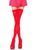 Плотные непрозрачные чулки Leg Avenue Opaque Nylon Thigh Highs Red, one size