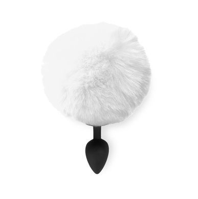 Анальна пробка М Art of Sex Silicone Bunny Tails Butt plug White SO6695 фото