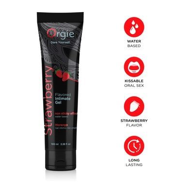 Їстівний лубрикант Orgie Lube Tube Полуниця 100мл SX1525 фото