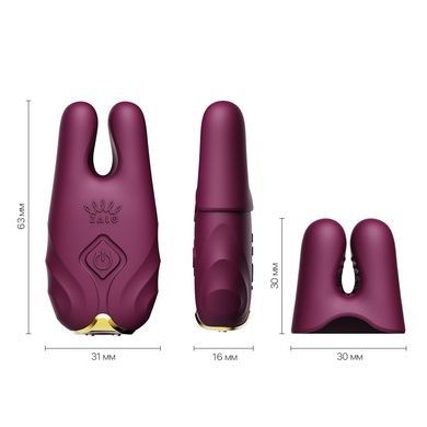 Смарт-вибратор для груди Zalo Nave Velvet Purple SO7489 фото