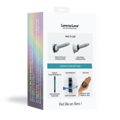 Ерекційне кільце Love To Love HERO RING - TEAL ME SO5088 фото