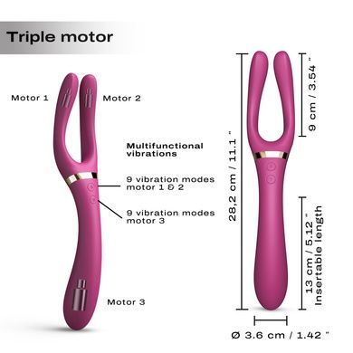 Вибратор-стимулятор Dorcel INFINITE JOY PLUM унисекс SO7380 фото