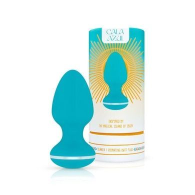 Анальна вібропробка Cala Azul Blanca Vibrating anal plug SO8887 фото