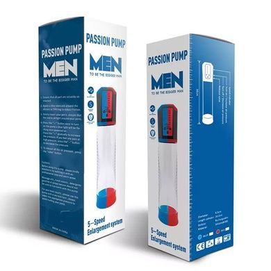 Автоматична вакуумна помпа Men Powerup Passion Enlargement system Red SO6227 фото