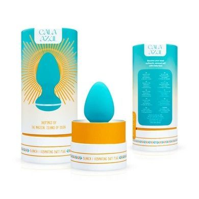 Анальна вібропробка Cala Azul Blanca Vibrating anal plug SO8887 фото