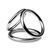 Тройное эрекционное кольцо Sinner Gear Unbendable &ndash; Triad Chamber Metal Cock and Ball Ring &ndash; Large SO4617 фото