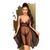 Бэби-долл с ажурным браллетом и ассиметричным подолом Penthouse - Naughty Doll Black S/M