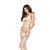 Бодистокинг Passion BS032 white, комбинезон, топ и крупная сетка S/M/L