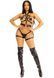 Портупея та гартери Leg Avenue Garter Body Harness with Detachable Back Handle Black L
