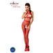 Бодістокінг Passion BS048 red, комбінезон, імітація колгот та відкритого топа S/M/L
