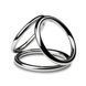 Тройное эрекционное кольцо Sinner Gear Unbendable &ndash; Triad Chamber Metal Cock and Ball Ring &ndash; Large SO4617 фото 1