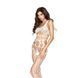 Бодистокинг Passion BS032 white, комбинезон, топ и крупная сетка S/M/L