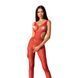 Еротичний бодістокінг з малюнком Passion BS085 red One size