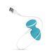 Анальна вібропробка Cala Azul Blanca Vibrating anal plug SO8887 фото 7