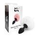 Анальна пробка М Art of Sex Silicone Bunny Tails Butt plug White SO6695 фото 3
