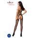 Бодістокінг Passion BS059 black, комбінезон, імітація панчіх S/M/L