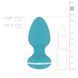 Анальна вібропробка Cala Azul Blanca Vibrating anal plug SO8887 фото 6