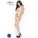 Бодистокинг Passion BS032 white, комбинезон, топ и крупная сетка S/M/L