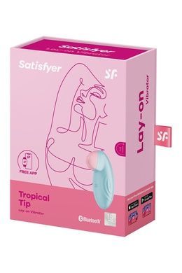 Вибратор для клитора Satisfyer Tropical Tip Light Blue SO7142 фото