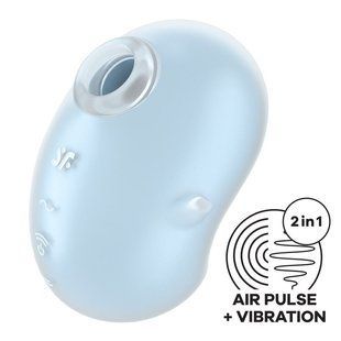 Вакуумний стимулятор Satisfyer Cutie Ghost Blue SX0572 фото