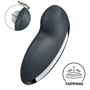Вібростимулятор-пульсатор Satisfyer Tap & Climax 2 Grey SX2184 фото