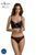 Комплект Passion DROSERA SET black, L/XL, сетка+кружево, бюстье и трусики танга