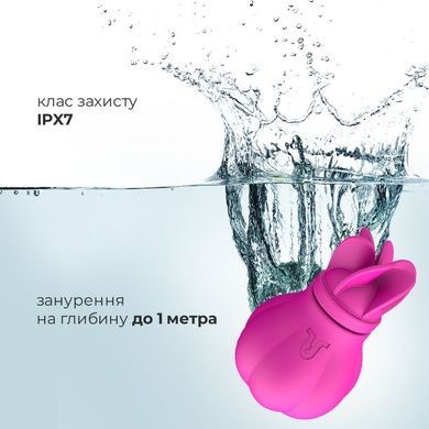 Вибратор Adrien Lastic Caress Pink с вращением AD11091 фото