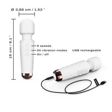 Мінівібромасажер Dorcel Wand Mini Wanderful White SO7814 фото