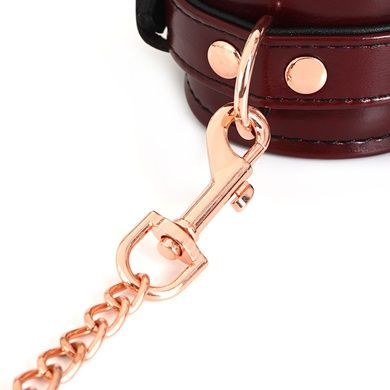Кожаные наручники Liebe Seele Wine Red Wrist Cuffs SO9452 фото