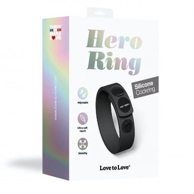 Ерекційне кільце Love To Love HERO RING - BLACK ONYX SO5089 фото