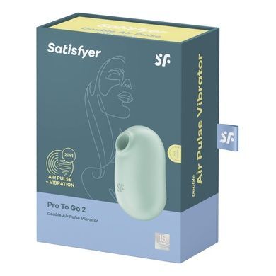 Вакуумный стимулятор с вибрацией Satisfyer Pro To Go 2 Mint SO7795 фото