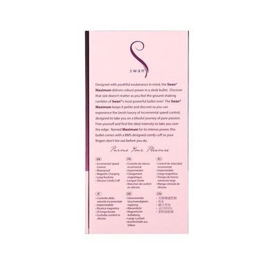 Вибропуля Swan Maximum + Comfy Cuff Pink SO8904 фото