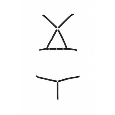 Комплект белья из стреп Passion Exclusive ARMANDA SET S/M, black