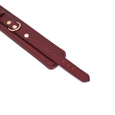 Кожаные наручники Liebe Seele Wine Red Wrist Cuffs SO9452 фото