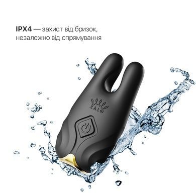 Смарт-вібратор для грудей Zalo Nave Obsidian Black SO7490 фото