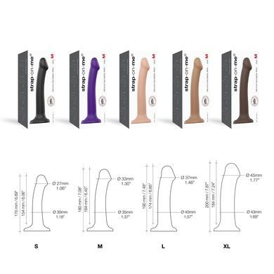 Насадка для страпона Strap-On-Me Dual Density Caramel S SO9864 фото