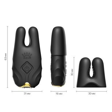 Смарт-вібратор для грудей Zalo Nave Obsidian Black SO7490 фото