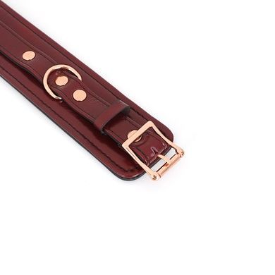 Кожаные наручники Liebe Seele Wine Red Wrist Cuffs SO9452 фото