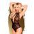 Боді з глибоким декольте та високими трусиками Penthouse - Toxic Powder Black S/M