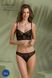 Комплект Passion DROSERA SET black, L/XL, сетка+кружево, бюстье и трусики танга