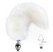 Анальна пробка з хвостом Art of Sex size M White fox SO6184 фото 2