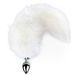 Анальна пробка з хвостом Art of Sex size M White fox SO6184 фото 1