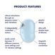 Вакуумний стимулятор Satisfyer Cutie Ghost Blue SX0572 фото 3