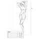 Эротический бодистокинг с рисунком Passion BS085 white One size
