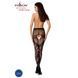 Эротические колготки-бодистокинг Passion S007 black, красивые ажурные колготки с вырезом