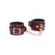 Кожаные наручники Liebe Seele Wine Red Wrist Cuffs SO9452 фото 1