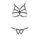 Комплект белья из стреп Passion Exclusive ARMANDA SET S/M, black