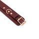 Кожаные наручники Liebe Seele Wine Red Wrist Cuffs SO9452 фото 7