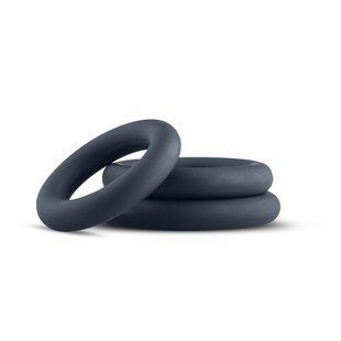 Ерекційні кільця Boners 3-Piece Cock Ring Set Grey SO8844 фото