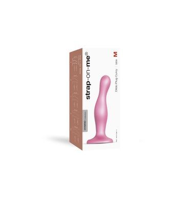 Насадка для страпона Strap-On-Me Curvy Rose Dragee Metallic M SO7820 фото